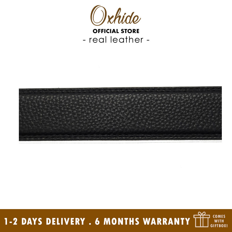 Men Leather Belt Without Buckle- Leather Belt Replacement - Leather Black/ Brown Belt Strap for Automatic / Ratchet Type Buckle- Excellent Christmas Gift Idea