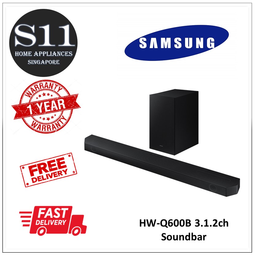 Samsung HW-Q600B 3.1.2ch Soundbar + 1 Year SAMSUNG SINGAPORE Warranty