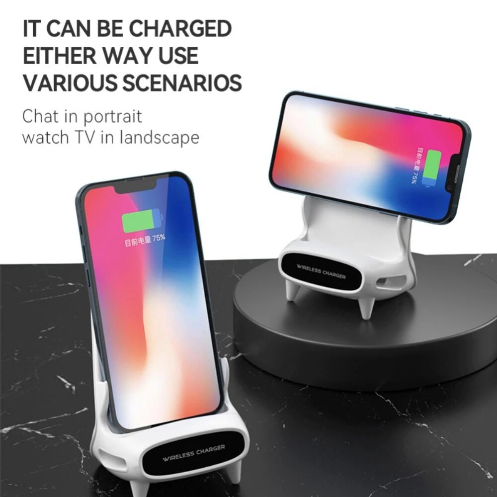 Desktop Vertical Wireless Fast Charging Mobile Phone Support Universal Mobile Phone Flat Desktop Support Wireless Fast Charging